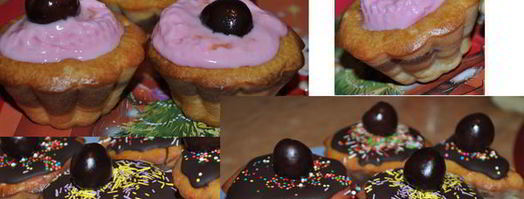 маффины с шоколадом. Шаг 9