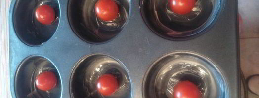 маффины с цукини, сыром и помидорами черри. Шаг 2