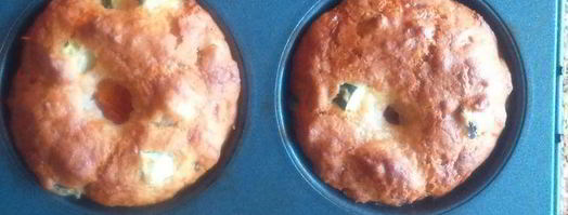 маффины с цукини, сыром и помидорами черри. Шаг 3