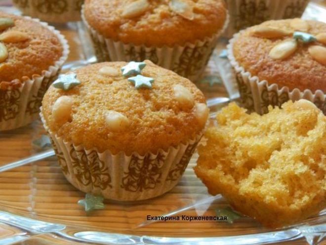 Рецепт маффинов с тыквой и кедровыми орешками