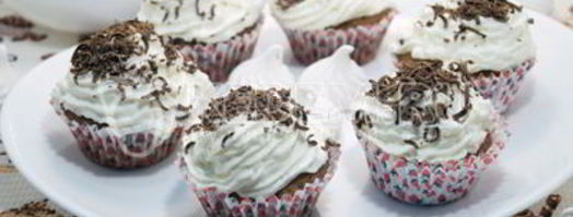 маффины с вишней и шоколадом. Шаг 15