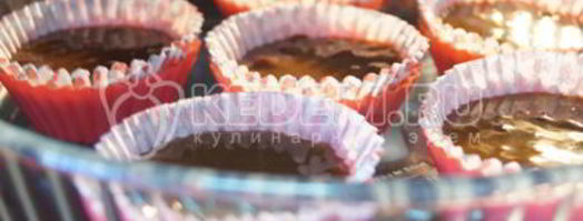 маффины с вишней и шоколадом. Шаг 11