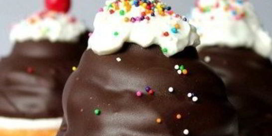 Маффины с зефирным кремом