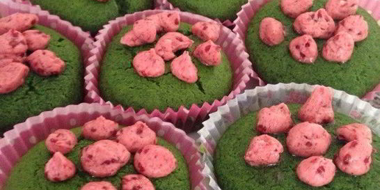 Маффины со шпинатом и белым шоколадом