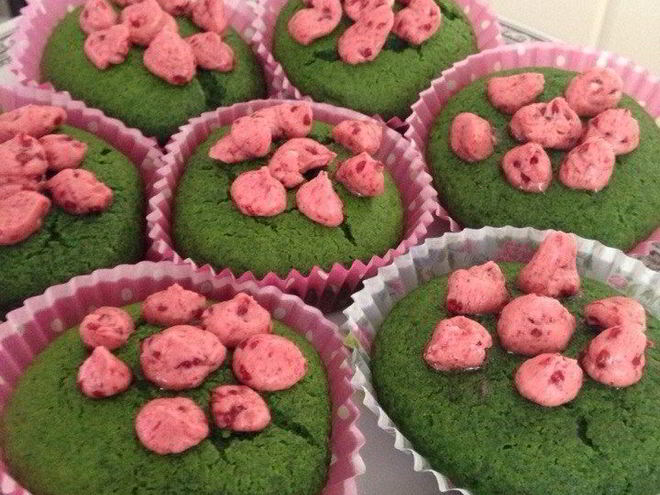 Рецепт маффинов со шпинатом и белым шоколадом