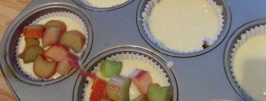 маффины со штрейзелем и ревенем. Шаг 9