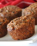 Морковные маффины с отрубями и льняным семенем