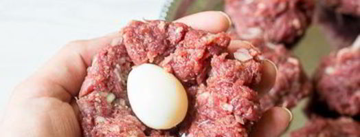 мясные маффины с перепелиным яйцом. Шаг 7