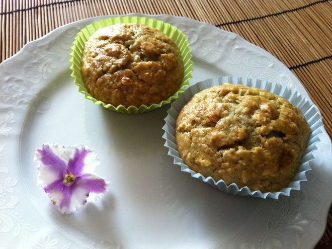 Рецепт овсяных маффинов с бананом