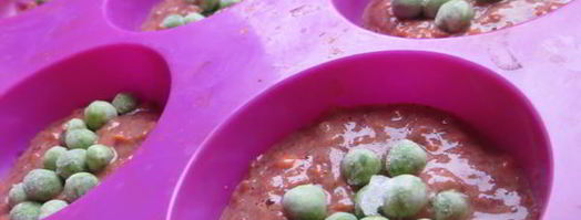 печеночные маффины с начинкой и отрубями лито. Шаг 3