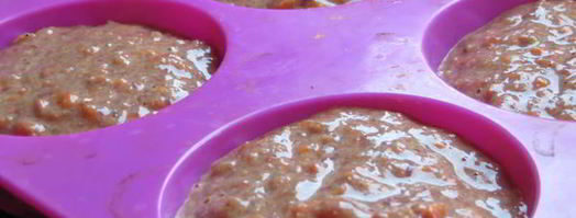 печеночные маффины с начинкой и отрубями лито. Шаг 4