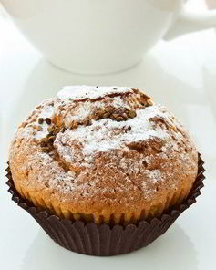 Постные кофейные маффины с миндалем