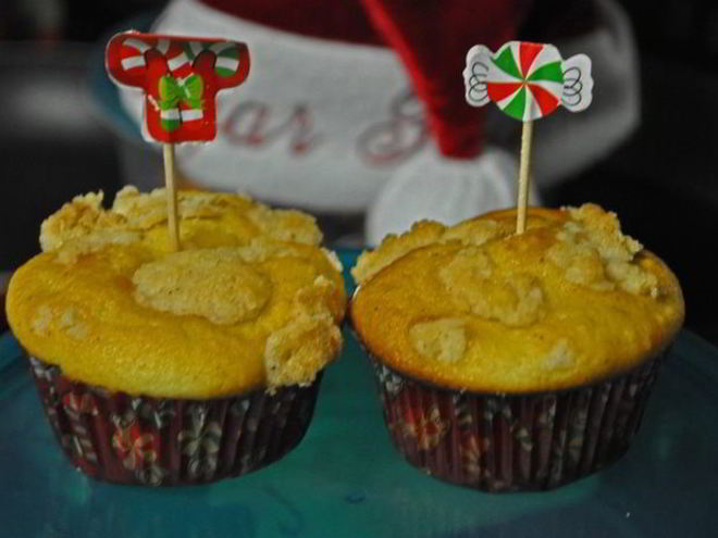 Рецепт праздничных эгг-ног маффины