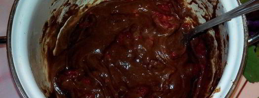 шоколадные маффины с малиной. Шаг 3