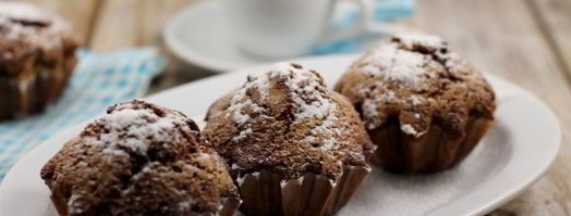 шоколадные маффины с вишней. Шаг 17