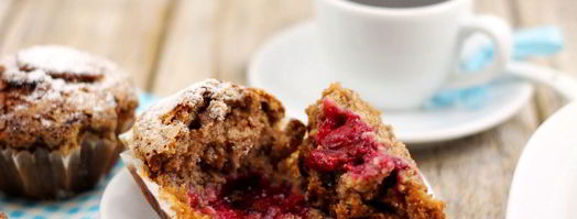 шоколадные маффины с вишней. Шаг 18