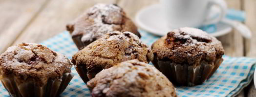 шоколадные маффины с вишней. Шаг 19