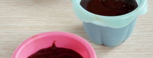 шоколадные маффины с жидкой начинкой. Шаг 11