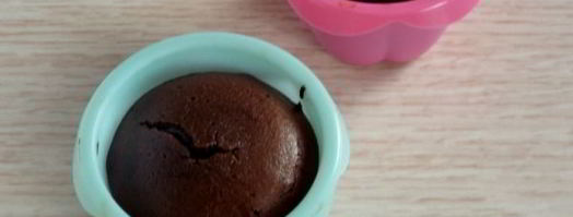 шоколадные маффины с жидкой начинкой. Шаг 12