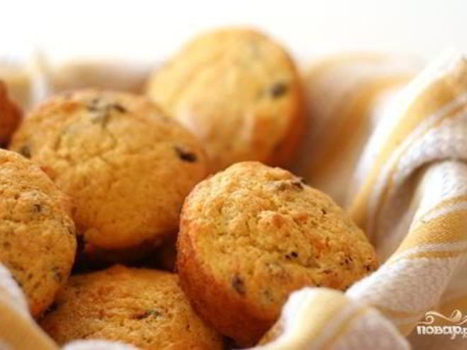 Рецепт цитрусовых маффинов со смородиной