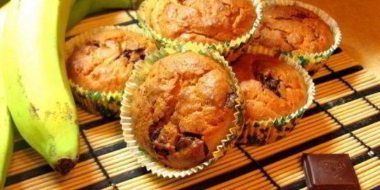 Творожно-банановые маффины