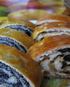 Маковый рулетик без дрожжей