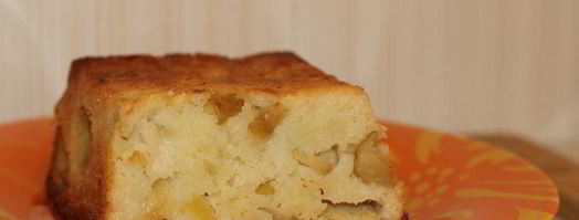 манник на кефире с яблоками. Шаг 11