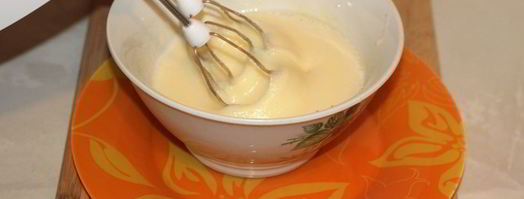 манник на кефире с яблоками. Шаг 5