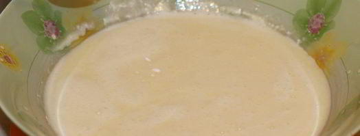 манник на кефире с яблоками. Шаг 7