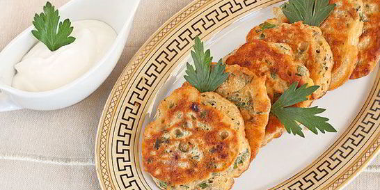 Гороховые оладьи