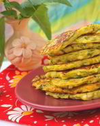 Кабачково-сырные оладьи