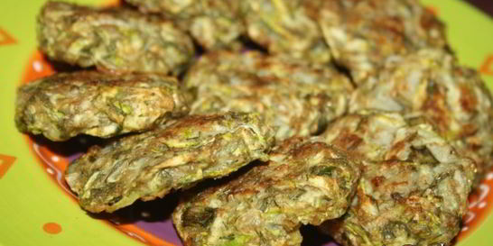 Кабачковые оладьи в духовке без масла