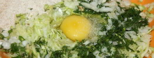 кабачковые оладьи в духовке без масла. Шаг 2