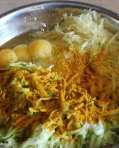 Картофельно-кабачковые оладьи