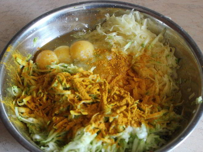 Рецепт картофельно-кабачковых оладьи