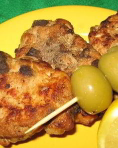 Куриные оладьи с печенью