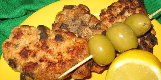 Куриные оладьи с печенью