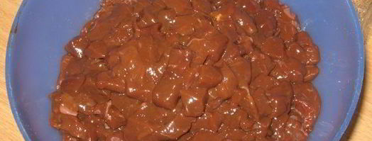 куриные оладьи с печенью. Шаг 2