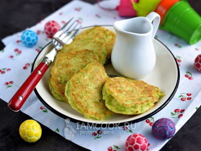 Рецепт оладушек из кабачков для детей