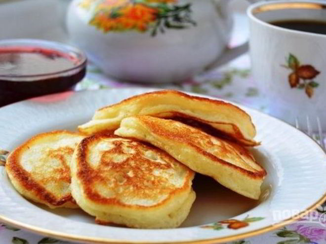 Рецепт оладушек из простокваши