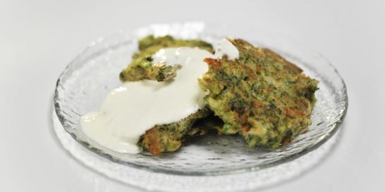 Оладьи из брокколи
