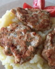 Оладьи из куриного фарша