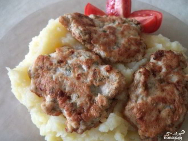 Рецепт оладий из куриного фарша