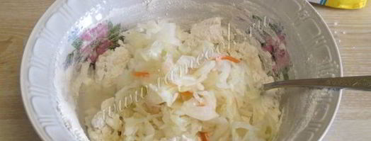 оладьи из квашеной капусты. Шаг 5