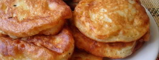 оладьи на кефире с черешней. Шаг 4