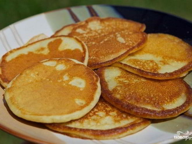 Рецепт оладий на воде с яйцами