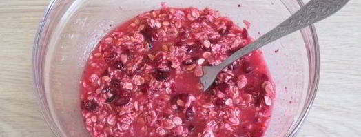 оладьи постные с ягодами. Шаг 7