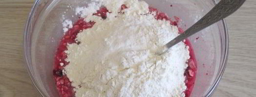 оладьи постные с ягодами. Шаг 8