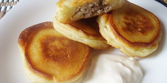 Оладьи с фаршем