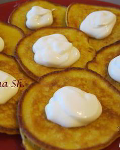 Оладьи с рикоттой и бананом